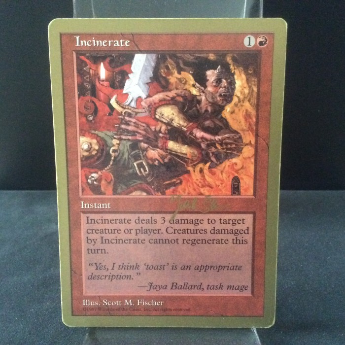 Incinerate
