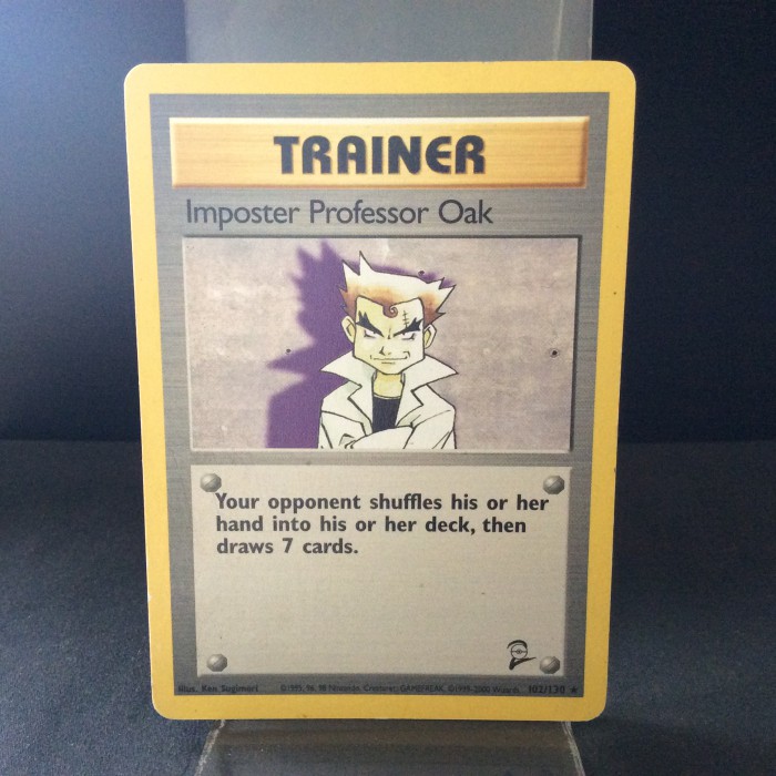 Imposter Professor Oak - Base Set 2 - 102/130 - English - Excellent | TCGX