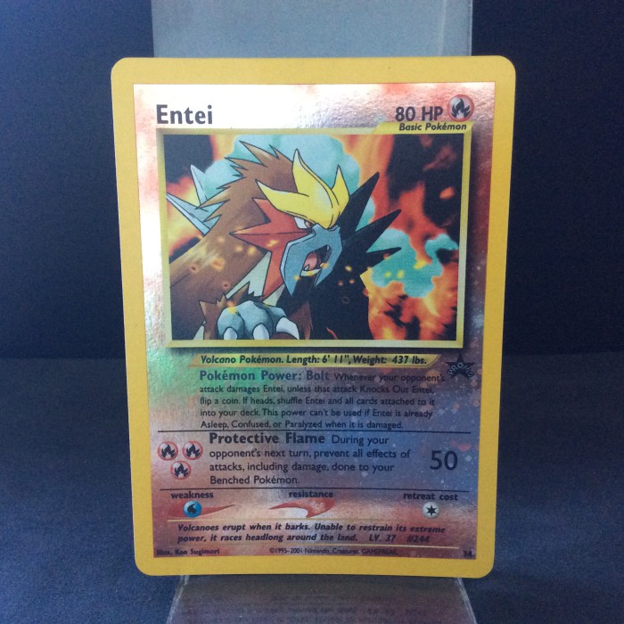 Entei Black Star Promo #34 – Holo Foil Pokémon TCG, Wizards Of The Coast