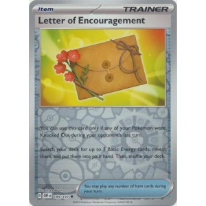 Letter of Encouragement