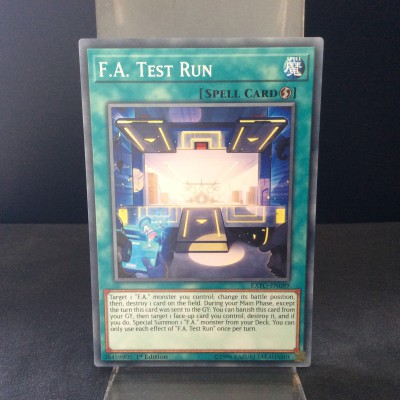 F.A. Test Run